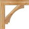 Ekena Millwork Imperial Block Rough Sawn Bracket, Western Red Cedar, 4"W x 24"D x 24"H BKT04X24X24IMP05RWR - alternate 4
